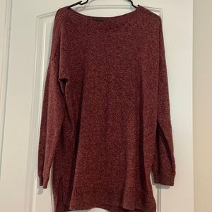 Maroon long sleeve sweater